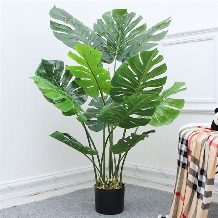 Fake monstera plant Leaves